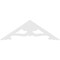 Ekena Millwork Pitch Cornelia Architectural Grade PVC Gable Pediment, 72"W x 24"H x 1"P (8/12) GPP072X024X100CRN - alternate 2